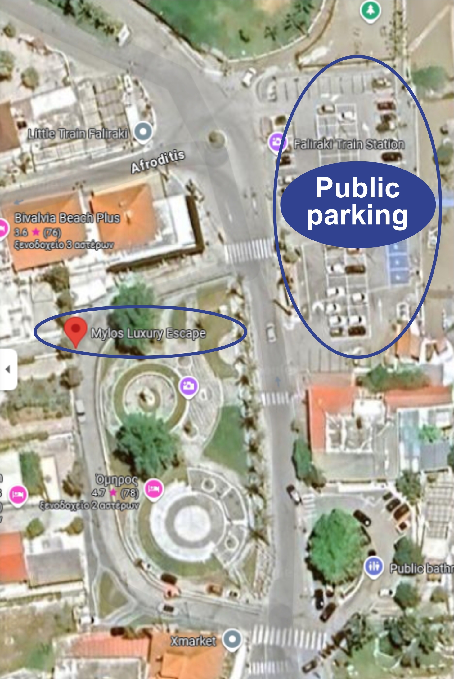 Public Parking in front of property